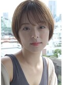 ボブ前髪あり前髪なし面長丸顔/30代/40代/50代/ショート【高橋】