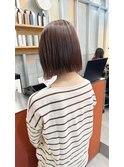 ダブルカラー/大人ボブ/黒髪スタイル/髪質改善/縮毛矯正