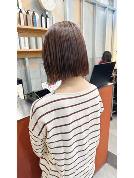 イオエ 梅田(ioe) ダブルカラー/大人ボブ/黒髪スタイル/髪質改善/縮毛矯正