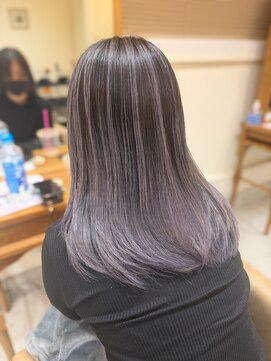 アンククラシックヘアー(ank classic hair) バレイヤージュ/グレージュ/ホワイト系