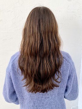シキサロン 仙台(siki.salon) 仙台/髪質改善/ナチュラルブラウン×ゆるふわバタフライカット