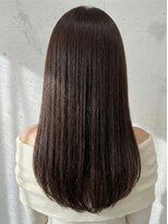 Lunohair髪質改善/縮毛矯正/白髪染め/トリートメント/レイヤー【4/1OPEN（予定）】&nbsp;20代30代髪質改善×ダークモカでしっかりとした艶感を引き出す