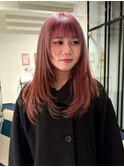 pink×レイヤーカット