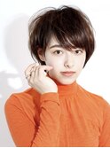 ひし形ショートボブ/大人ショートヘア/40代/50代/60代/表参道
