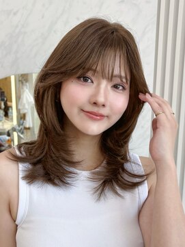 アフロート リノ(AFLOAT Leino) 朝3分で簡単かわいい◎韓国ミディアムレイヤー