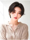 韓国風センターパートショート×透明感