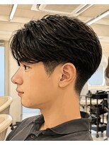 ニコ トウキョウ ヨコハマ(nico)&nbsp;メンズセンターパートウルフセンターパートニュアンスパーマ襟足