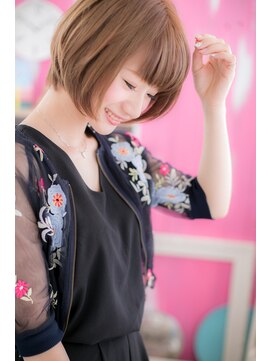 ミック 日暮里店(miq) ピュア＆シンプル☆透明感ボブb