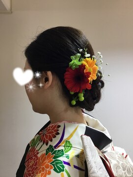 美容室 髪人形 シニヨン