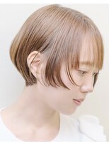 ルーシー ヘアデザインワークス(Lucy Hair Design Works)&nbsp;丸みボブ×透明感ベージュカラー
