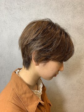 ヘアサロンエム 大宮東口(HAIR SALON M) 外ハネボブ/アッシユブラウン/ネオウルフ/デザインカラー