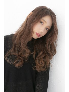 プライズ アイリス 池袋東口店(prize Iris) ミルクティーベージュグレージュオルチャンロングフェザーバング