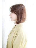 吉祥寺3分/かきあげ髪質改善マロンベージュ美髪Aラインボブ/019
