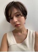 小顔,ショート,小顔ボブ,透明感[表参道/表参道駅]