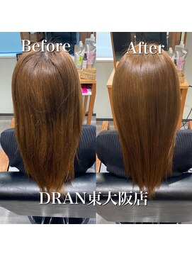 ドラン 東大阪店(DRAN) 【DRAN】髪質改善トリートメント　before＆after