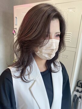 デバイス 東川口(DEVICE) ウルフレイヤーカット シークレットハイライトグレージュ