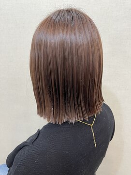 セブンルックス モカ 宇都宮鶴田店(7LOOKS mocha) 切りっぱなし×透明感ピンク