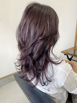 ヴィアルス 美園店(VIARS) レイヤーカット/ピンクバイオレットカラー