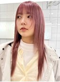 ピンクベージュ[新宿駅/美髪/ピンクブラウン]