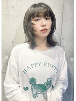 アンサム 経堂店(UNSOME)&nbsp;【経堂】顔まわりウルフ/グレージュ/ウルフカット