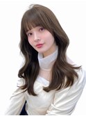 くびレイヤーエモージュニュアンスヘア韓国風