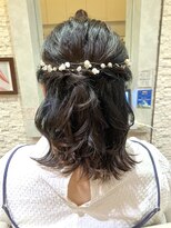 ヴィサージュプラス(VISAGE plus)&nbsp;お呼ばれヘアセット♪ボブハーフアップスタイル