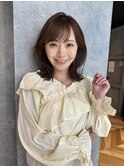 メルティカラーフェミニンロング似合わせカット