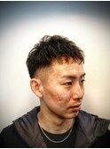 無造作ピンパーマ