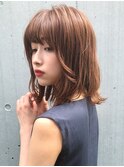 くびれヘアセミディワイドバング外ハネボブ美髪#280f0216
