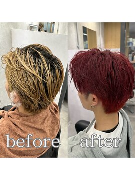 ヘアサロン ドットプラス 町田店(dot. plus) 【齋尾帆乃花】ワインレッド