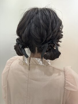 プランタンシエル(printemps CIEL) ツインお団子アレンジ