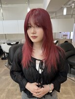 ラナンバイシダ(ranan by sida)&nbsp;10代20代/レイヤーカット/チェリーレッド