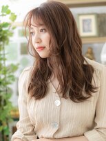 カバーヘア ブリス 上尾西口店(COVER HAIR bliss) ★透明感カラーミルクティーピンクフェミニンロング30代40代★1