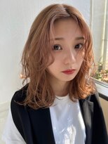 ログ 高松木太店(Log)&nbsp;ミディアムレイヤー/ダブルカラー/高松/髪質改善/ミルクティー