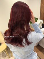 エレノア 静岡店(Eleanor)&nbsp;【サメシマ】1回ブリーチ☆こっくりプラムレッド