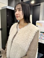 ケンジ 横浜(KENJE)&nbsp;切りっぱなしボブ/レイヤー/黒髪/髪質改善/縮毛矯正