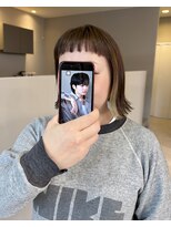 ヘア アンド メイク アートレス(Hair and Make Art less)&nbsp;【BTSライブ用】オン眉×ぱつっと外ハネボブ