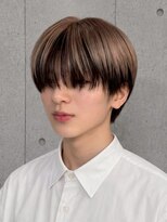 アボヘアー(Abo hair)&nbsp;マッシュパーマメンズヘア韓国系束感ショートカジュアル