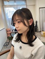 hyon myon/RISEbyREVO 綾瀬店【ヒョンミョン】&nbsp;ハッシュカット/デザインカラー/グレージュ[綾瀬駅/韓国ヘア]