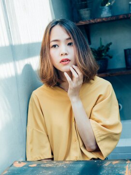 マンス ルージュ 博多店(Mince Rouge) 大人可愛いゆるっとグラデボブ