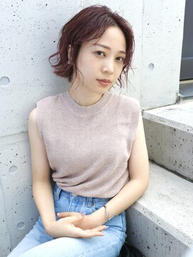 バース(BIRTH) 天神【BIRTH】大人かわいいセンターパートウエーブボブ　16