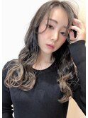 オフィスでも派手にならない！黒髪からの大人バレイヤージュ☆