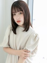 マカロン 仙台店(macaron)&nbsp;【macaron】顔まわりレイヤーストレートスタイル☆