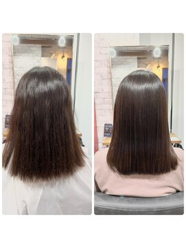 ベルポ(Bellpo) 髪質改善ストレート before/after