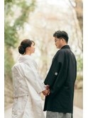 和装前撮り★花嫁白無垢・花婿男袴