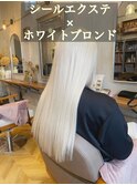 【シールエクステ】ホワイトブロンド