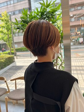 ガリカ 横浜(Gallica) グレージュカラーひし形ボブマッシュ大人かわいい20代30代40代