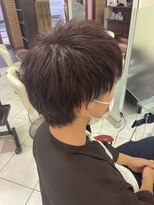 アース 高田馬場店(HAIR&MAKE EARTH) メンズ王道ショート×バイオレットカラー