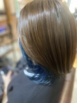 オーブ ヘアー リリー 博多2号店(AUBE HAIR lily) インナーブルー