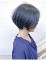 モリオ フロム ロンドン 成増店&nbsp;【morio成増 セリザワ】ショートボブ ハイライト アッシュ